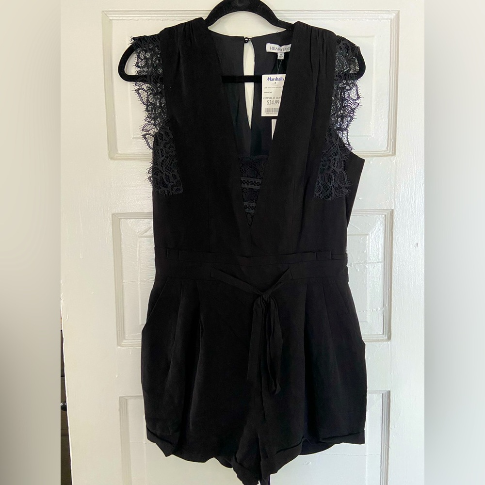 NWT Women’s Black Shorts Romper